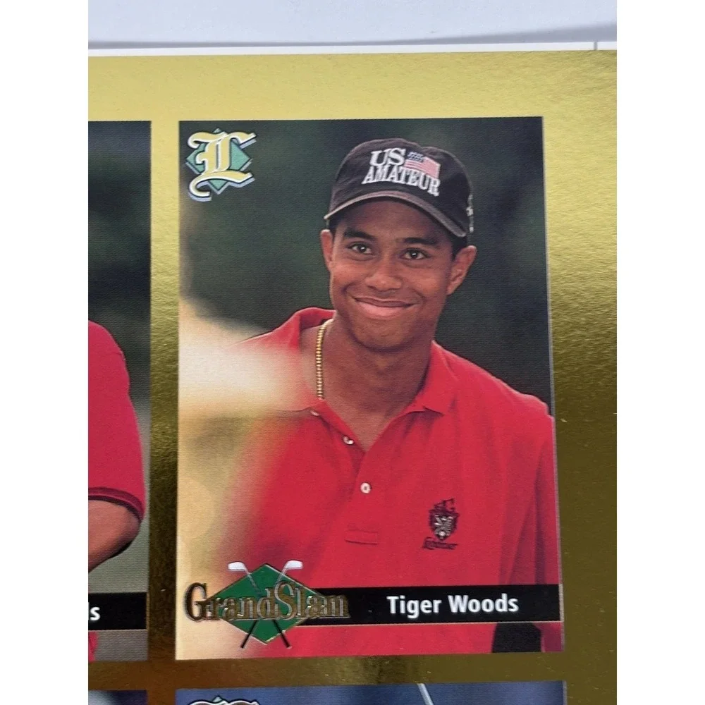 Tiger Woods Legends 9 card UnCut‎ Sheet Grand Slam